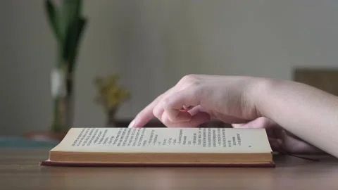 Reading a book Stock Footage 220576341