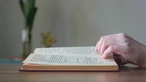 Reading a book Stock Footage 220576351