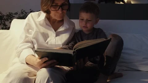 Reading book Stock Footage 242142913