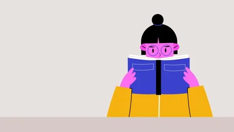 Reading book Stock Footage 307114251