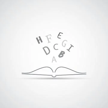 Reading a Book - Icon Design Stock Illustration