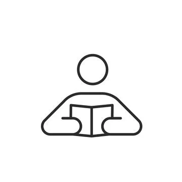 Reading Book Icon Illustrazione stock