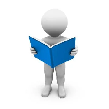 Reading a book Stock Illustration