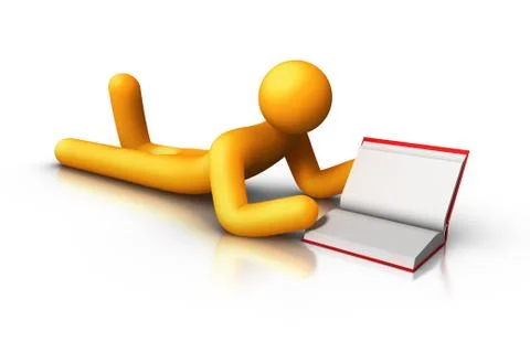 Reading book Stock Illustration