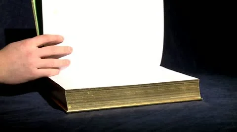 Reading book, listing pages Video stock 10818989