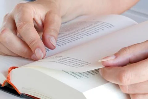 Reading a book Stock Photos