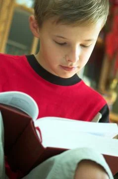 Reading book Stock Photos