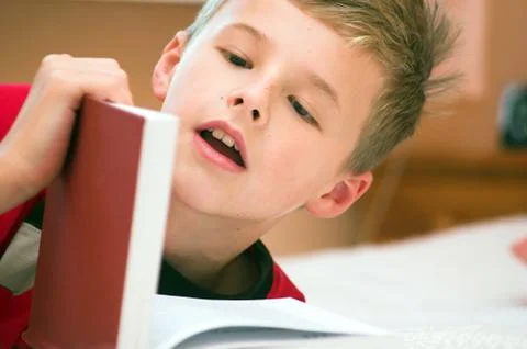 Reading book Stock Photos