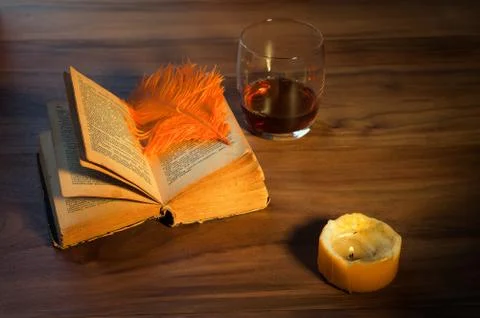 Reading a book Stock Photos