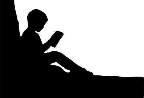 Reading a book vector illustration Stock Illustration