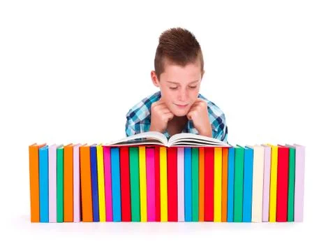 Reading Boy 스톡 사진