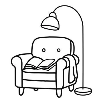 Reading Chair Icon Stock Illustration