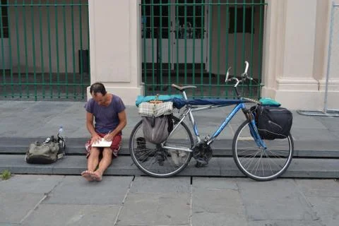 Reading in the City Stock Photos