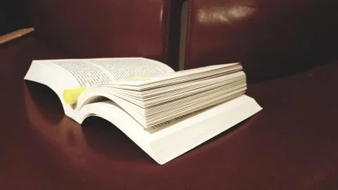 Reading an Educational Study Book, No People Stock Photos
