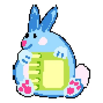 Reading educational toy pixel art vector illustration Illustrazione stock