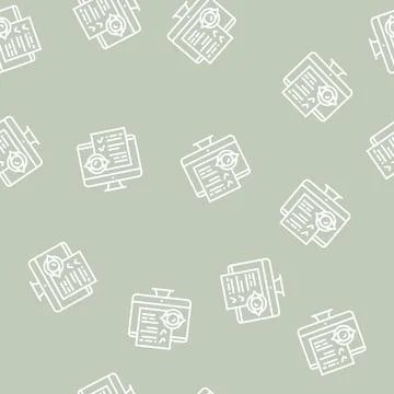 Reading electronic document line seamless pattern Stock Illustration