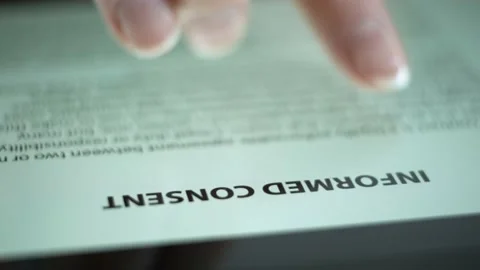 Reading an electronic document on a tablet. Stock Footage 157866860