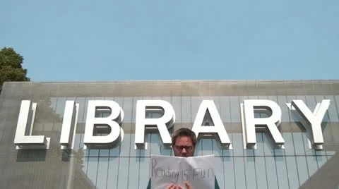 Reading is Fun at the Library Video stock 12612525