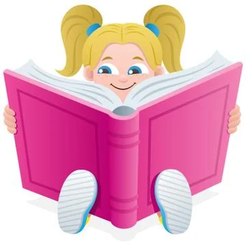 Reading Girl Stockillustratie
