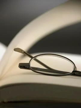 Reading glass 스톡 사진