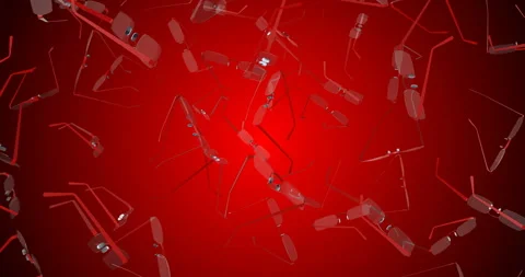 Reading Glasses falling slow motion 3d animation Video stock 241792471