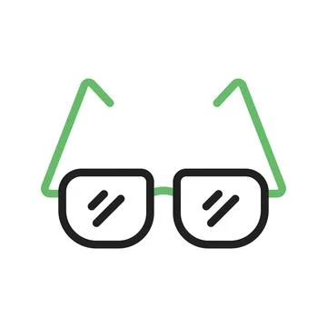 Reading Glasses Icon Image. Stock Illustration