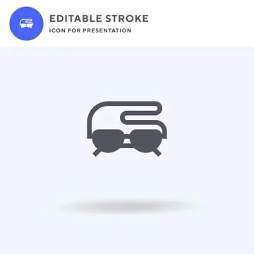 Reading Glasses icon vector, filled flat sign, solid pictogram isolated on white 스톡 일러스트