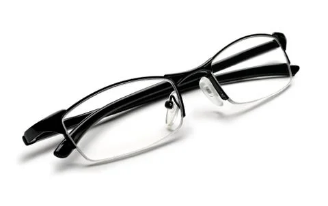 Reading glasses isolated on white Stock Photos
