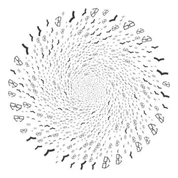 Reading Glasses Spiral Sphere Stock Illustration