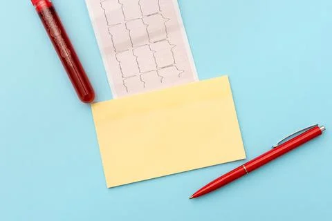 Reading Graph Writing Important Medical Notes Test Result Analysis Disease Stock Photos