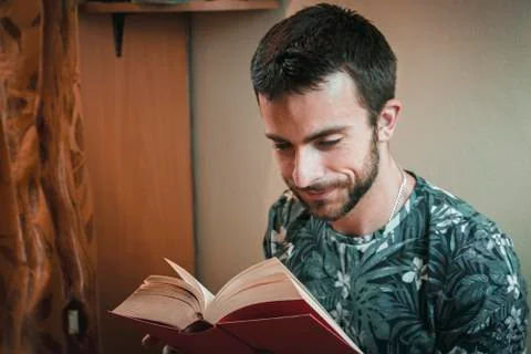 Reading a great book Stock Photos