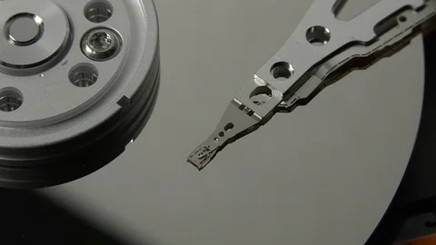 A reading head of an HDD Stock Footage 73664743