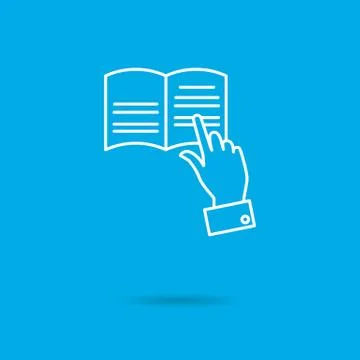 Reading icon Stock-Illustration