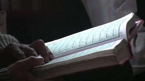 Reading the Koran in Mosque Leh Stock Footage 24802509