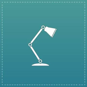 Reading-lamp flat icon Stock Illustration