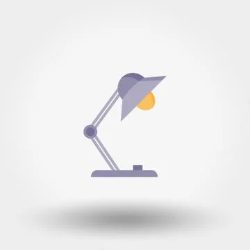 Reading Lamp. Icon Stock Illustration