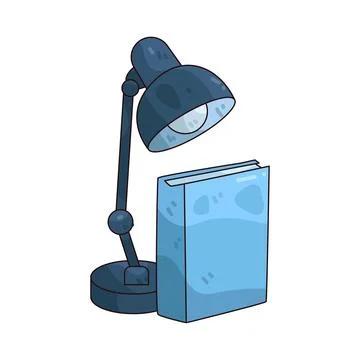 Reading lamp illustration Illustrazione stock