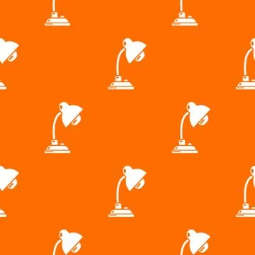 Reading lamp pattern orange Illustrazione stock