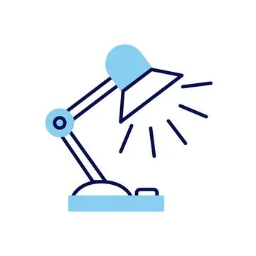 Reading-lamp related vector icon Stock Illustration