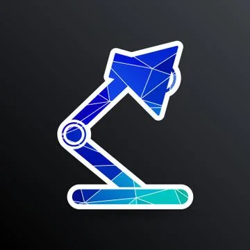 Reading lamp Single flat icon Vector illustration Stock Illustration