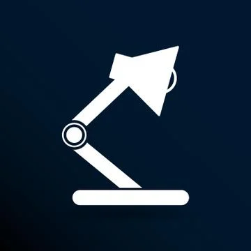 Reading lamp Single flat icon Vector illustration Stock Illustration