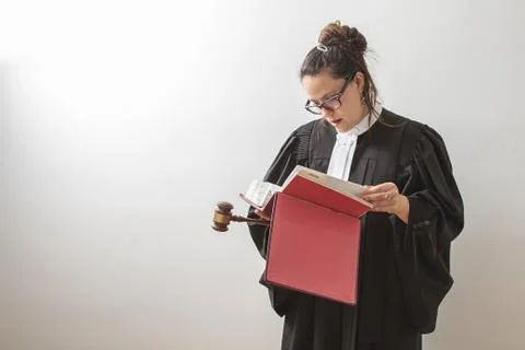 Reading the law Stock Photos