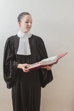 Reading the law Stock Photos
