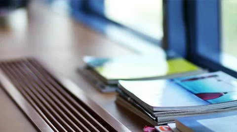 Reading Magazine Stock Footage 10593711