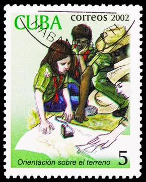 Reading map, Explorers serie, circa 2002 Stock Photos