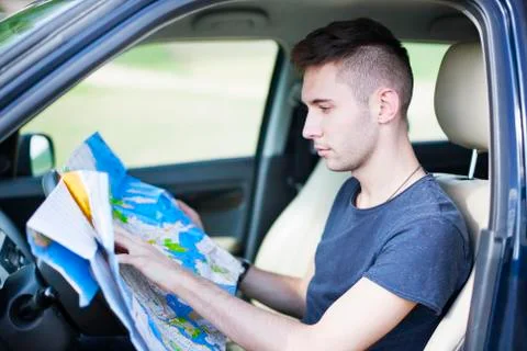 Reading the Map Stock Photos