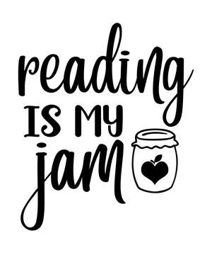 Reading Is My Jam Stock Illustration