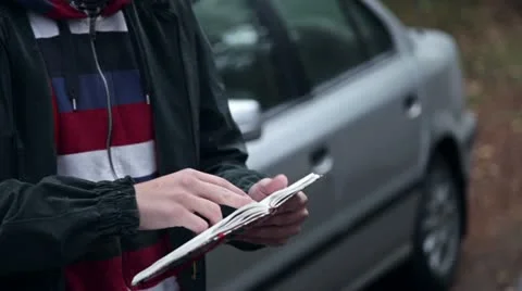 Reading notes Stock Footage 12292873