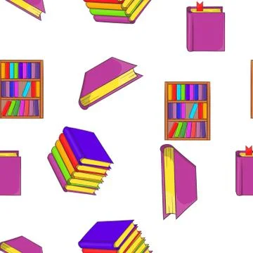 Reading pattern, cartoon style Stock Illustration