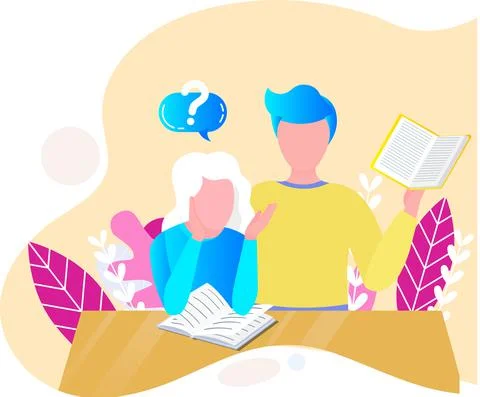 Reading people flat character set with books magazines literature isolated Stockillustratie